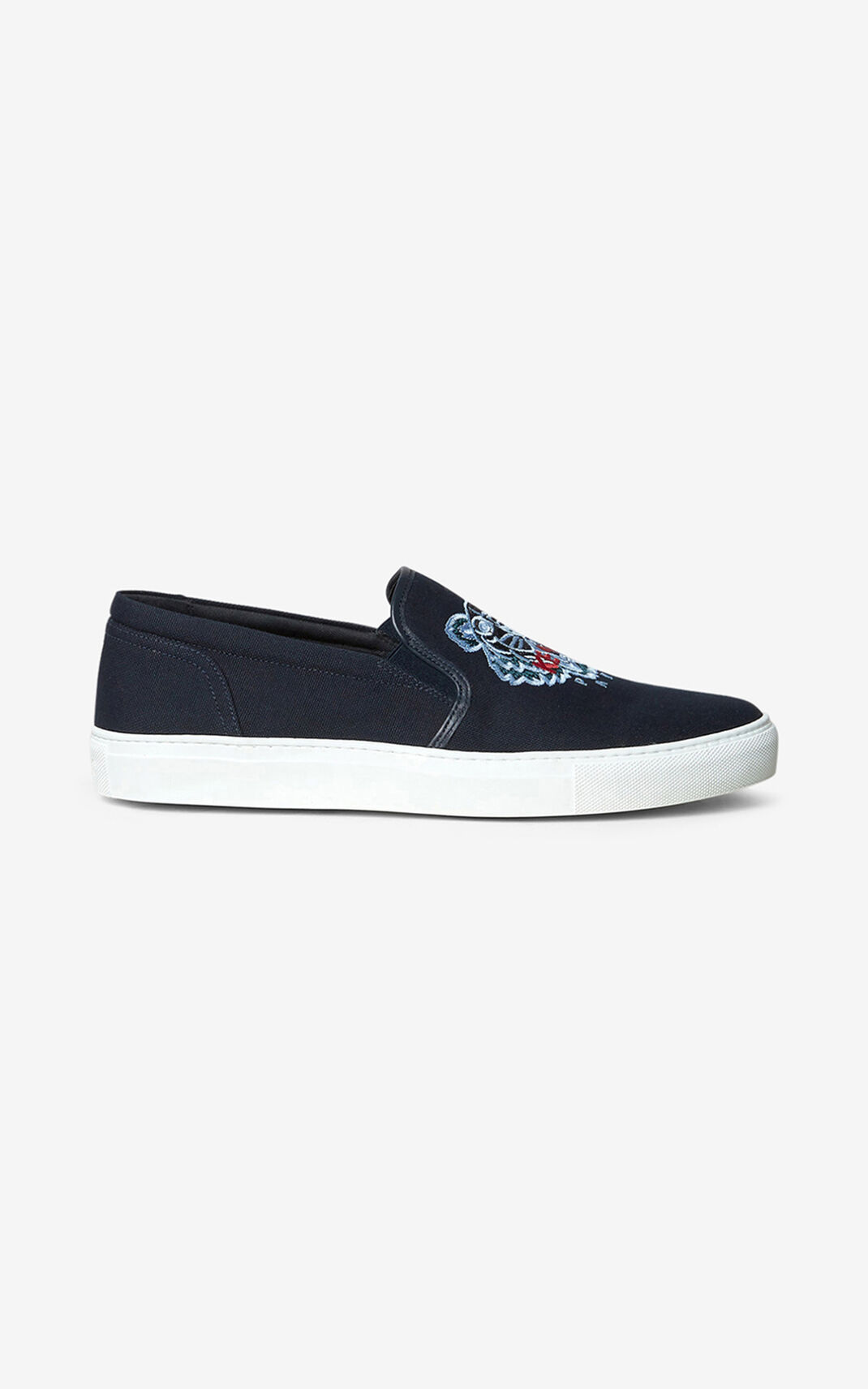 Kenzo K Skate Tiger Sneakers Heren Donkerblauw Blauw | 60189SZDA